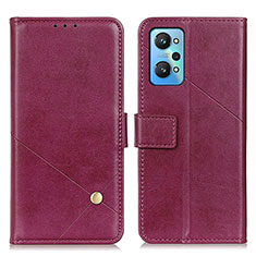 Leather Case Stands Flip Cover Holder D04Y for Realme GT Neo 3T 5G Red