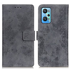 Leather Case Stands Flip Cover Holder D05Y for Realme Q5 Pro 5G Gray