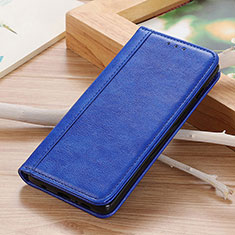 Leather Case Stands Flip Cover Holder D07Y for Motorola Moto G54 5G Blue