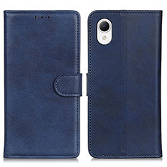 Leather Case Stands Flip Cover Holder D10Y for Samsung Galaxy A23e 5G Blue