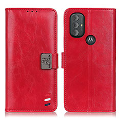 Leather Case Stands Flip Cover Holder DY01 for Motorola Moto G Play (2023) Red