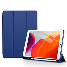 Leather Case Stands Flip Cover Holder for Apple iPad 10.2 (2019) Blue