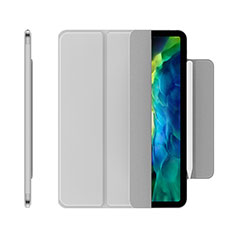 Leather Case Stands Flip Cover Holder for Apple iPad Pro 11 (2021) Silver