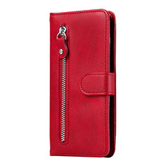 Leather Case Stands Flip Cover Holder for Huawei Honor 9A Red