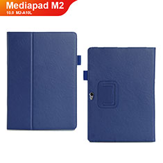 Leather Case Stands Flip Cover Holder for Huawei MediaPad M2 10.0 M2-A10L Blue