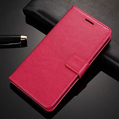 Leather Case Stands Flip Cover Holder for Huawei Nova 6 5G Red