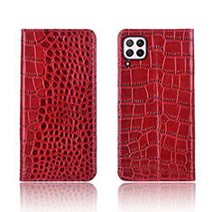 Leather Case Stands Flip Cover Holder for Huawei Nova 7i Red