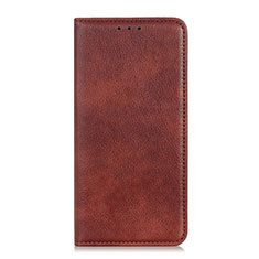 Leather Case Stands Flip Cover Holder for Huawei P smart S Brown