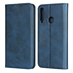 Leather Case Stands Flip Cover Holder for Huawei Y7p Blue