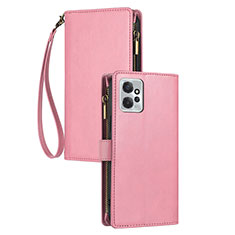 Leather Case Stands Flip Cover Holder for Motorola Moto G Power 5G (2023) Pink