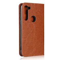 Leather Case Stands Flip Cover Holder for Motorola Moto G8 Power Orange