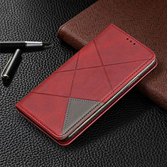 Leather Case Stands Flip Cover Holder for Nokia 1.3 Red