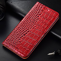 Leather Case Stands Flip Cover Holder for OnePlus 7T Pro Red