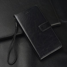 Leather Case Stands Flip Cover Holder for Oppo A11 Black