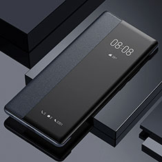 Leather Case Stands Flip Cover Holder for Oppo A79 5G Black