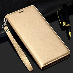 Leather Case Stands Flip Cover Holder for Realme Narzo 20A Gold