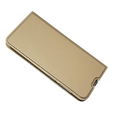 Leather Case Stands Flip Cover Holder for Samsung Galaxy A30S Gold