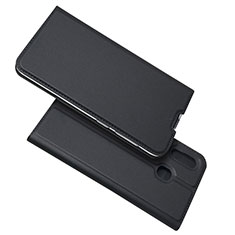 Leather Case Stands Flip Cover Holder for Samsung Galaxy M10S Black