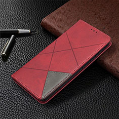 Leather Case Stands Flip Cover Holder for Samsung Galaxy S20 FE 4G Red