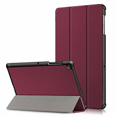 Leather Case Stands Flip Cover Holder for Samsung Galaxy Tab S5e Wi-Fi 10.5 SM-T720 Red Wine