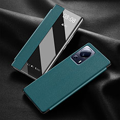 Leather Case Stands Flip Cover Holder for Xiaomi Civi 1S 5G Green