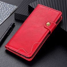 Leather Case Stands Flip Cover Holder for Xiaomi Mi 10T Pro 5G Red