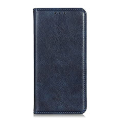 Leather Case Stands Flip Cover Holder for Xiaomi Redmi 9 Blue