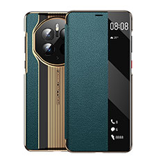 Leather Case Stands Flip Cover Holder GS2 for Huawei Mate 50 Pro Green