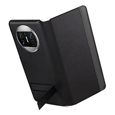 Leather Case Stands Flip Cover Holder GS3 for Huawei Mate X3 Black