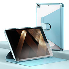 Leather Case Stands Flip Cover Holder H01 for Apple iPad 10.2 (2019) Mint Blue