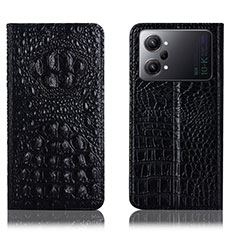 Leather Case Stands Flip Cover Holder H01P for Oppo K10 Pro 5G Black