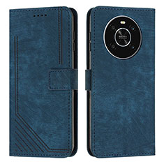 Leather Case Stands Flip Cover Holder H01X for Huawei Honor Magic4 Lite 4G Blue