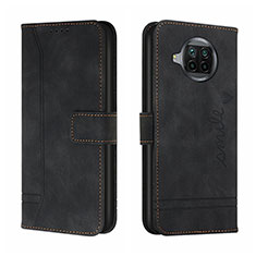 Leather Case Stands Flip Cover Holder H01X for Xiaomi Mi 10i 5G Black