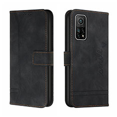 Leather Case Stands Flip Cover Holder H01X for Xiaomi Mi 10T 5G Black