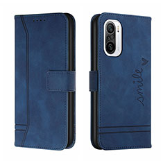 Leather Case Stands Flip Cover Holder H01X for Xiaomi Mi 11i 5G Blue