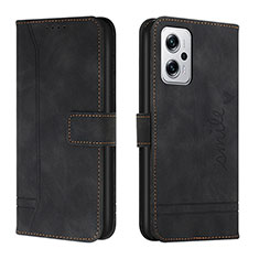 Leather Case Stands Flip Cover Holder H01X for Xiaomi Poco X4 GT 5G Black