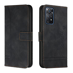 Leather Case Stands Flip Cover Holder H01X for Xiaomi Redmi Note 12 Pro 4G Black