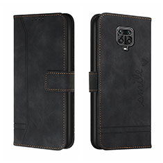 Leather Case Stands Flip Cover Holder H01X for Xiaomi Redmi Note 9 Pro Black
