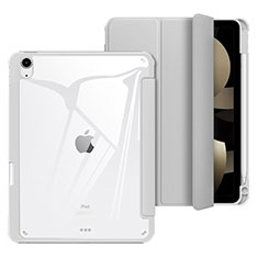 Leather Case Stands Flip Cover Holder H02 for Apple iPad Air 4 10.9 (2020) Gray