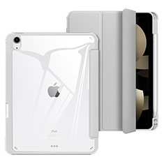 Leather Case Stands Flip Cover Holder H02 for Apple iPad Air 5 10.9 (2022) Gray