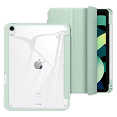 Leather Case Stands Flip Cover Holder H02 for Apple iPad Air 5 10.9 (2022) Matcha Green