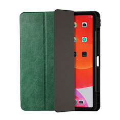 Leather Case Stands Flip Cover Holder H02 for Apple iPad Pro 12.9 (2022) Green