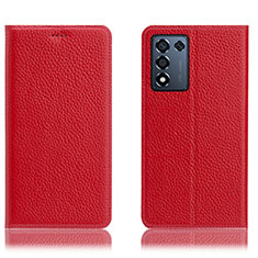 Leather Case Stands Flip Cover Holder H02P for Realme 9 SE 5G Red