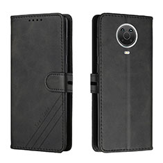 Leather Case Stands Flip Cover Holder H02X for Nokia G10 Black