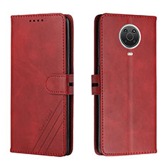 Leather Case Stands Flip Cover Holder H02X for Nokia G10 Red