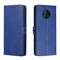 Leather Case Stands Flip Cover Holder H02X for Nokia G50 5G Blue