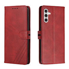 Leather Case Stands Flip Cover Holder H02X for Samsung Galaxy A13 5G Red