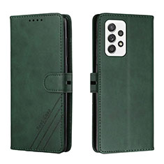 Leather Case Stands Flip Cover Holder H02X for Samsung Galaxy A33 5G Green