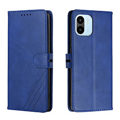 Leather Case Stands Flip Cover Holder H02X for Xiaomi Poco C50 Blue