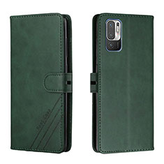 Leather Case Stands Flip Cover Holder H02X for Xiaomi Redmi Note 11 SE 5G Green